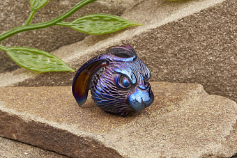 Бусина на темляк «Косой» титан оксид