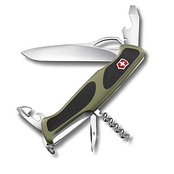 Складной нож Victorinox RangerGrip черно-оливковый, модель 61