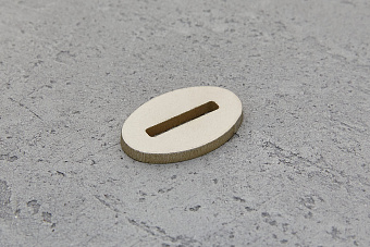 Больстер из нейзильбера 3мм, 33x22мм