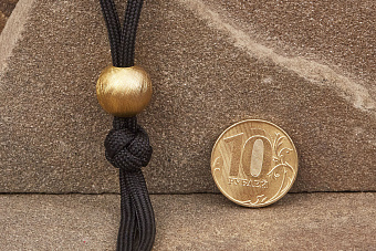 Бусина на темляк «Круглая», золото