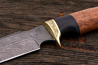 Нож туристический Эльбрус Скаут, клинок 140мм, дамаск