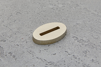 Больстер из нейзильбера 5мм, 33x22мм