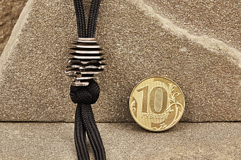 Бусина на темляк «Лаки Cut» Т6 титан