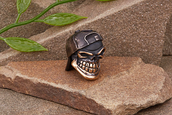 Бусина для темляка Чёткий в бейсболке (бронза) от мастерской Братьев Пешковых