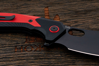 Нож складной CJRB Caldera, клинок 90мм, сталь AR-RPM9, рукоять G10 красный