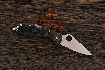 Складной нож Spyderco Delica 4, сталь VG-10, рукоять термопластик зеленый
