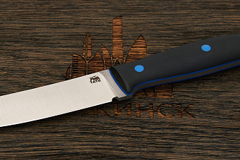 Нож туристический Мастерской Тать Горностай, клинок 105мм, сталь Cor-X, рукоять G10 черный