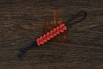 Темляк для ножа 'S "Пиранья" Molten orange