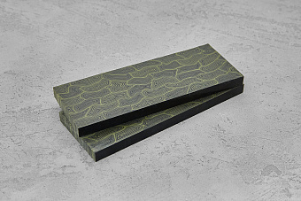 G-Mascus, 2 плашки 130×46×8мм черно-зеленый