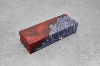 Гибрид из акрила и стабилизированной древесины, блок 129×47×29мм Т10