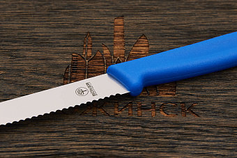 Нож кухонный Böker Sandwich Knife, нержавеющая сталь, рукоять пластик синий