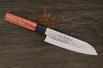 Нож кухонный Kanetsune сантоку 170мм, сталь 1K6