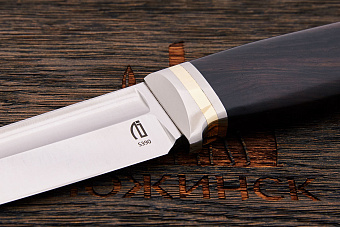 Разделочный нож Алексея Истратова, сталь S390, рукоять blackwood