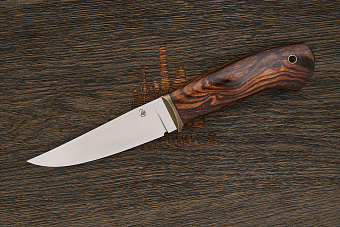 Нож туристический Дмитрия Пудова Igel, клинок 115мм, сталь M398, рукоять ironwood