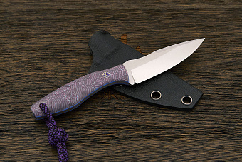 Нож EDC Владимира Толкачева ГлиссерЪ, клинок 78мм, сталь X105, рукоять crazyfiber