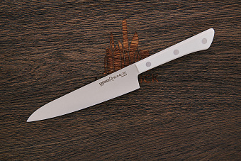 Нож кухонный Samura универсальный 150мм, сталь AUS-8, рукоять пластик белый