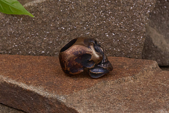 Бусина для темляка Череп-I (бронза) от мастерской Шефера