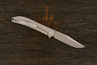 Складной нож Dr. Tech Pikeblade, сталь D2, рукоять титан серый