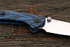 Нож складной CJRB Feldspar, клинок 89мм, сталь AR-RPM9, рукоять G10 чёрно-синий - фото №4