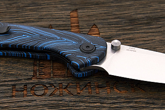 Нож складной CJRB Feldspar, клинок 89мм, сталь AR-RPM9, рукоять G10 чёрно-синий