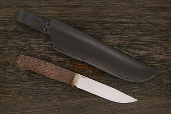 Разделочный нож Сергея Никитина Хантер, сталь N690, рукоять микарта