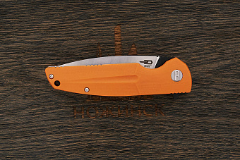 Нож складной Bestech Fin, клинок 90мм, сталь Sandvik 14C28N, рукоять G10 оранжевый