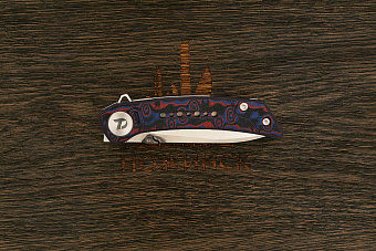 Складной нож Dr. Tech Vindex, сталь 14C28N, рукоять микарта красный