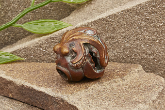 Бусина на темляк «Осьминог» медь