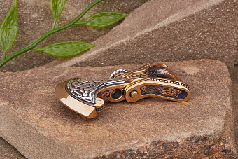 Замок на браслет "Топор плетёнка" 