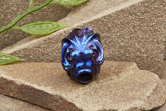 Бусина на темляк «Осьминог» титан оксид