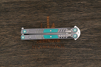 Нож балисонг Reptilian Стикс, модель 03, сталь D2, рукоять сталь