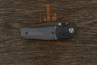 Нож складной QSP Vault, клинок 83мм, сталь Sandvik 14C28N, рукоять микарта/алюминий-BB