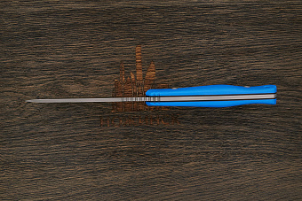 Разделочный нож Owl knife Barn-F, сталь N690, рукоять G10 синий