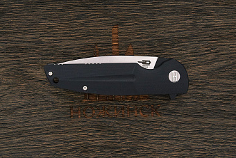 Нож складной Bestech Fin, клинок 90мм, сталь Sandvik 14C28N, рукоять G10 чёрный