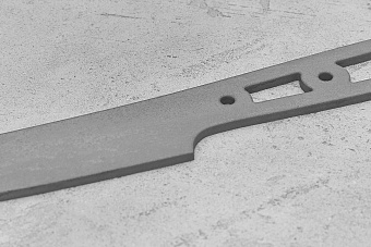 Заготовка для ножа, сталь VG-10 2,8мм. Модель "Геликон НУ140" с клинком 140мм, ТО 62-63HRC