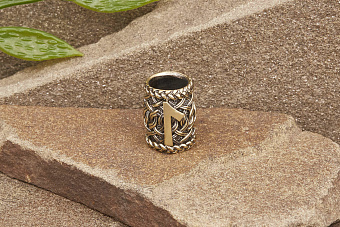 Бусина на темляк Руна Лагуз от мастерской Крымская бронза