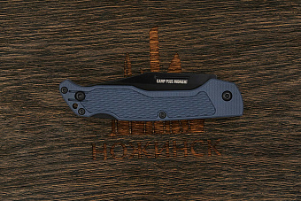 Складной нож Ontario Camp Plus Midnight, сталь 420, рукоять нейлон серый