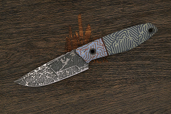 Нож туристический Lizard knives, клинок 120мм, сталь CPM 3V, рукоять Crazyfiber