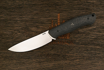 Нож разделочный UralEDC КрейсерЪ, клинок 117мм, сталь CPM S90V, рукоять карбон 3D