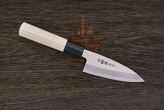 Нож кухонный Shimomura деба традиционный японский 105мм, сталь 1K6