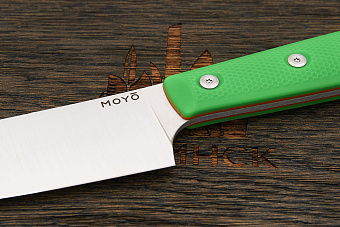 Нож кухонный MOYO Геликон шеф 165мм, сталь AR-RPM9, рукоять G10-extra зеленый