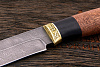 Нож туристический Эльбрус Ястреб, клинок 130мм, дамаск - фото №3