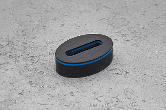 Больстер из G-10 10мм, 33x22мм, с синим спейсером 1,0мм