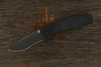 Нож складной QSP Raven, клинок 86мм, сталь D2 BW, рукоять G10 чёрный