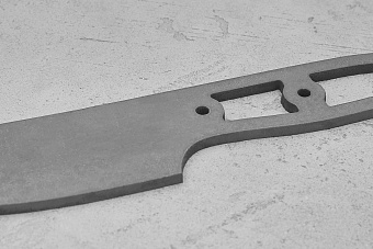 Заготовка для ножа, сталь Cr8 3,6мм. Модель "Скиннер-III" с клинком 105мм, ТО 62-63HRC