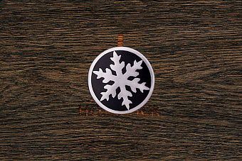 Мозаичный пин «Снежинка» 10,0×100 мм