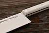 Нож кухонный Samura накири традиционный японский 161мм, сталь AUS-8, рукоять пластик белый - фото №3