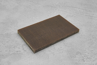 Джутовая микарта, плашка 130x80x8(+)мм коричневая