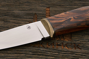 Нож туристический Дмитрия Пудова Igel, клинок 115мм, сталь M398, рукоять ironwood