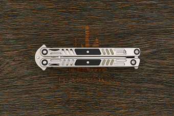 Нож балисонг Reptilian Стикс, модель 02Z, сталь D2, рукоять сталь